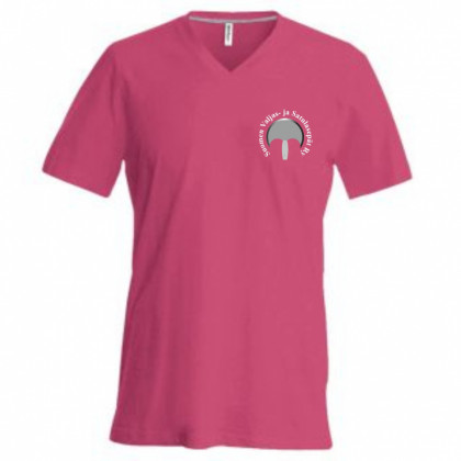 V-aukkoinen unisex T-paita