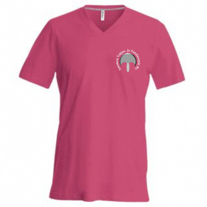 V-aukkoinen unisex T-paita